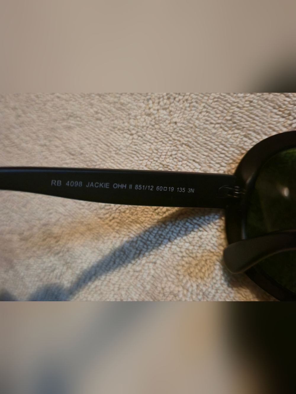 RayBan Jackie Ohh II 4098 Black Frame Blue Lens Women's Sunglasses - Picture 7 of 9